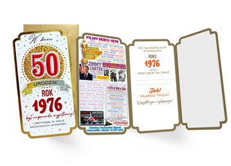 Karnet 50-te urodziny, rocznik 1976 PM-451