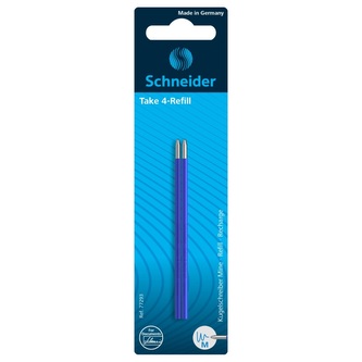 Sada 2 kuličkových náplní Schneider Take 4 M - modrá