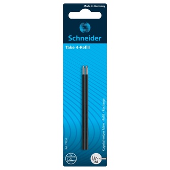 Sada 2 kuličkových náplní Schneider Take 4 M - černá
