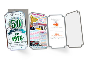 Karnet 50-te urodziny, rocznik 1976 PM-452