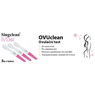 3x OVUCLEAN ovulační test - MidStream - expirace