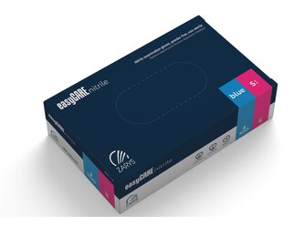 easyCARE AQL 1,0 - nitrilové rukavice, bezpudr., vel. XS, S, M, L, XL (100ks), modrá, nesterilní - S