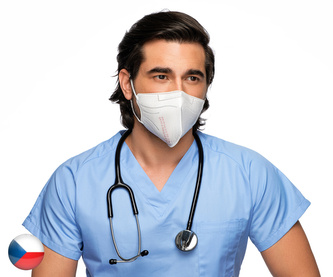 5x ČESKÝ Respirátor třídy FFP3 s kontrolou filtrace - (79 Kč/ks bez DPH)
