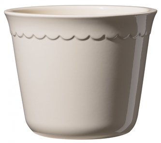 Krémový keramický květináč Bergen, 21 x 17 cm