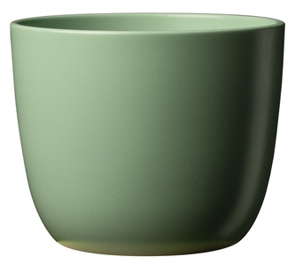 Keramický květináč Sevilla, matná zelená, 11 x 9 cm