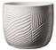 Keramický květináč Leon, bavlna matná, 14 x 12 cm