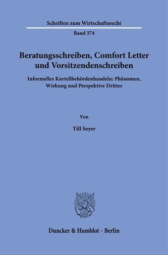 Beratungsschreiben, Comfort Letter und Vorsitzendenschreiben