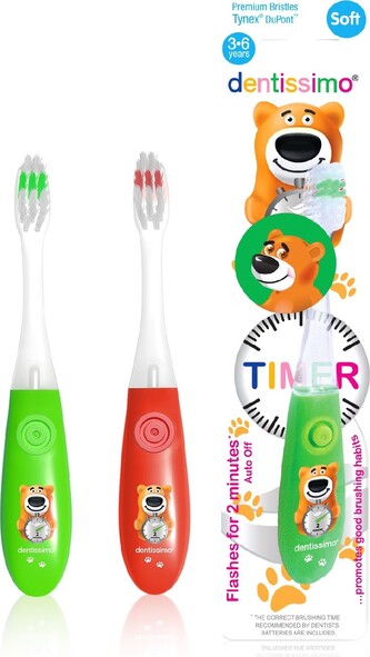 Dentissimo® zubní kartáček KIDS TIMER 3-6 let  měkký