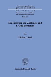 Die Insolvenz von Zahlungs- und E-Geld-Instituten