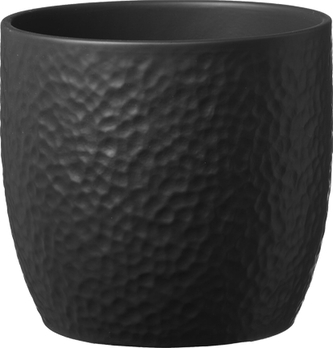 Keramický květináč Boston, antracit matný, 14 x 13 cm
