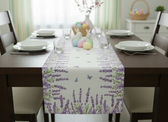 Vzorovaný ubrus - běhoun na stůl LAVENDA 40x220 cm Mybesthome