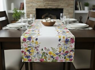 Vzorovaný ubrus - běhoun na stůl MEADOW IV. 40x180 cm Mybesthome