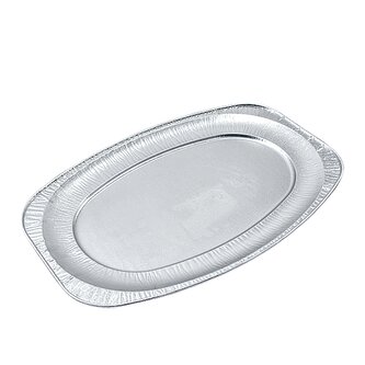 Hliníkový podnos oválný 55 x 36 cm bal/10 ks