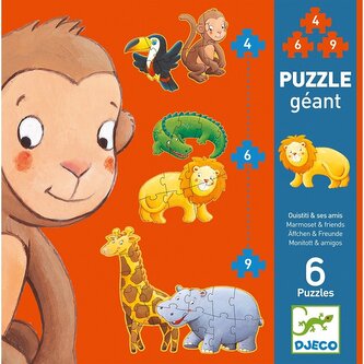 Puzzle Safari zvieratká