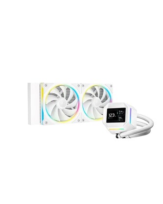 DEEPCOOL Vodní chladič LM240 WH, ARGB, 2x 120mm, AM5, LGA1851, bílá