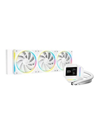 DEEPCOOL Vodní chladič LM360 WH, ARGB, 3x 120mm, AM5, LGA1851, bílá