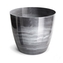 Mramorovaný plastový květináč Aga Marmur – šedý, 16 × 14,5 cm