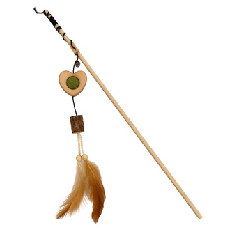 Vábnička dřevěné srdce s catnipem