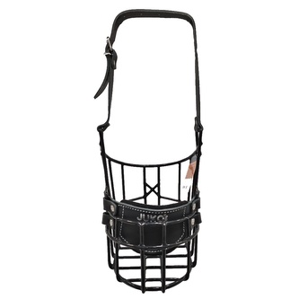 Náhubek černý/kůže bernardýn, novofundlandský - pes