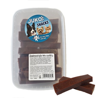 Želatinové tyče JUKO Snacks 600 g (14 ks)