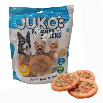 Delectable Chicken & vegetable Pizza JUKO Snacks 250 g