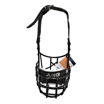 Náhubek černý/kůže knírač střední - fena