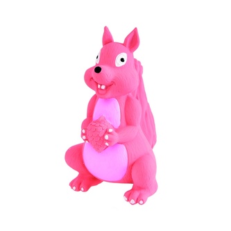 Hračka pes - veverka latex 15 cm
