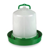 Závěsná klobouková napáječka pro drůbež, zelená 8 l
