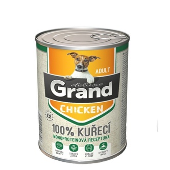 Grand deluxe Dog Adult 100 % kuřecí, konzerva 400 g