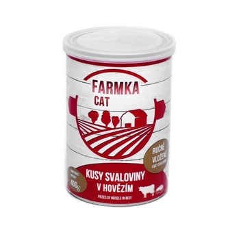 FARMKA Cat se svalovinou, konzerva 400 g
