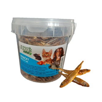 Rybičky sušené (3 - 7 cm) JUKO, dóza 500 ml  ( 80g )