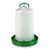 Závěsná klobouková napáječka pro drůbež, zelená 12 l