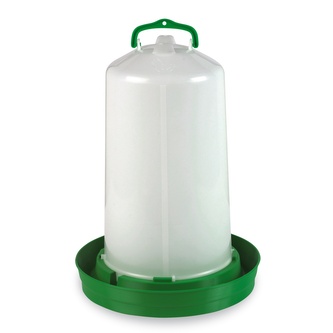 Závěsná klobouková napáječka pro drůbež, zelená 12 l