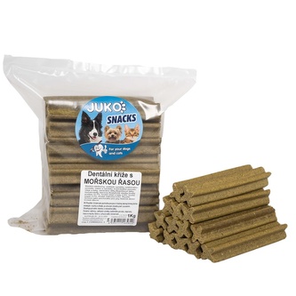 Dentální kříž s Mořskou řasou JUKO Snacks 1 kg