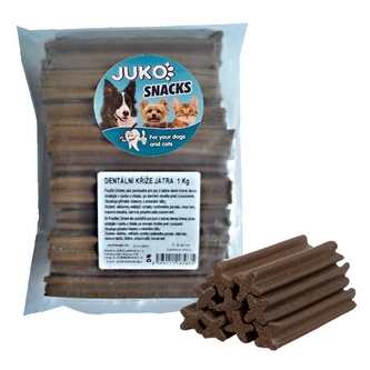 Dentální kříž Játra JUKO Snacks 1 kg