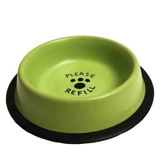 Miska nerez pastelově zelená potisk 0,2 l