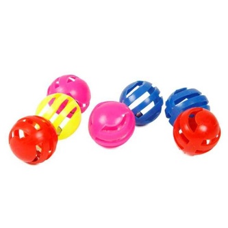 Set balónků pro kočky s rolničkou 3 cm (7 ks)