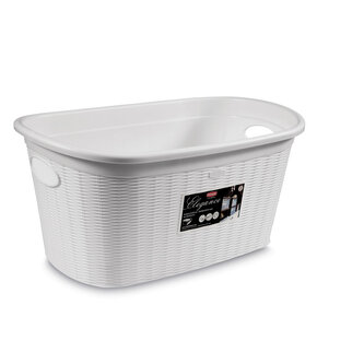 Koš na prádlo 35 l, 58x38x28cm, bílý