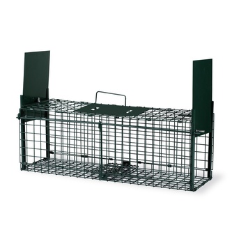 Skládací sklopná past se 2 dvířky