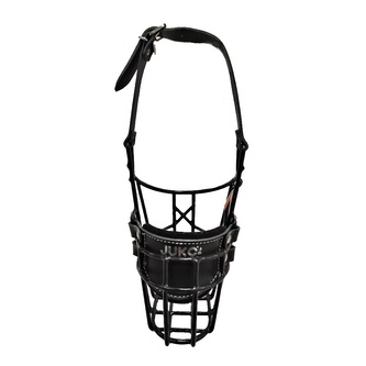 Náhubek černý/kůže anglický bulteriér - pes