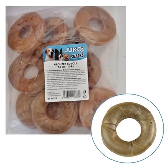 Kroužek buvolí JUKO Snacks 7,5 cm (10 ks)
