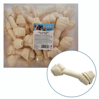 Uzel buvolí bílý JUKO Snacks 13 cm (25 ks)