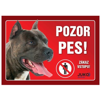 Cedulka Juko STAFORDŠÍRSKÝ TERIÉR