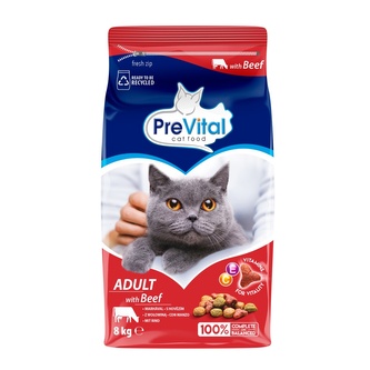 PreVital Kočka Hovězí 8 kg