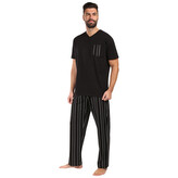 Pánské pyžamo Nedeto vícebarevné (1NADV4) 5XL