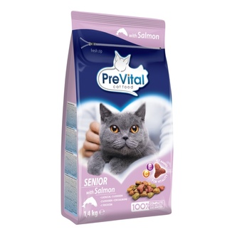 PreVital kočka senior losos 1,4 kg