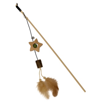 Vábnička dřevěná hvězda s catnipem
