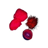 Set hraček pro kočky 3 ks (míčky a klubko vlny)