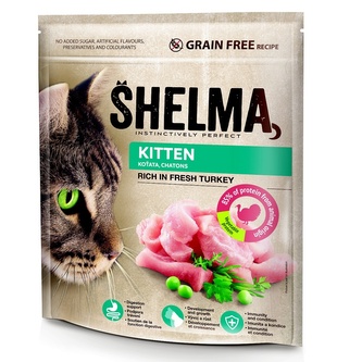 SHELMA Cat Kitten Freshmeat Turkey GF 750 g