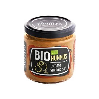 Hummus - pomazánka cizrnová s rajčaty a uzenou solí 180 g BIO RUDOLFS